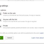 Sharing in Google Drive